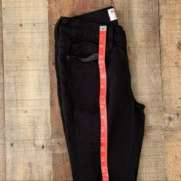 Frame denim women’s le skinny de Jeanne black distressed skinny jeans - 25 - Picture 3 of 11